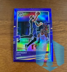 2020-21 Panini Optic Donruss Anthony Davis #42 Purple Prizm